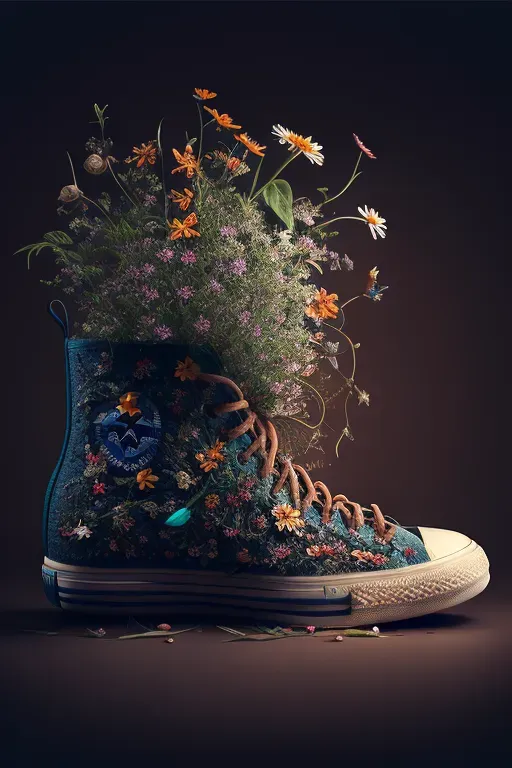 Flower Filled Shoes