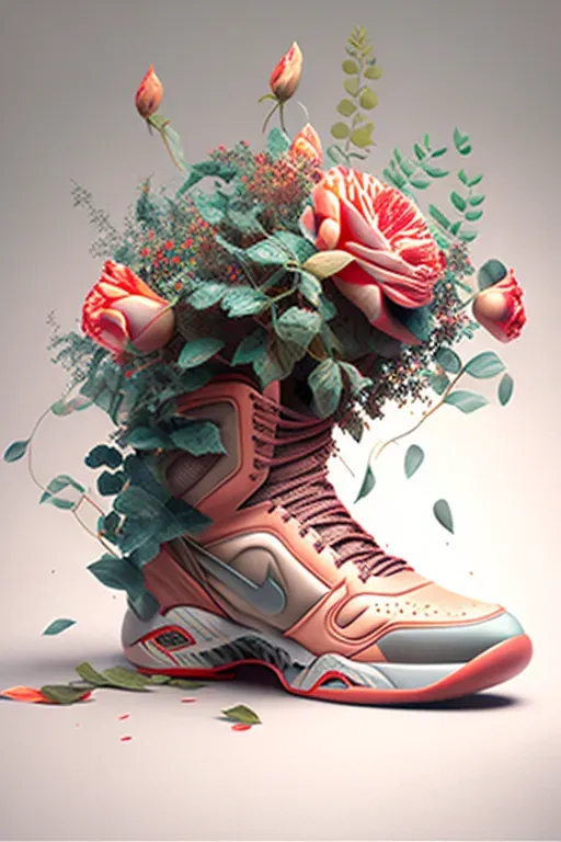 Flower Filled Shoes