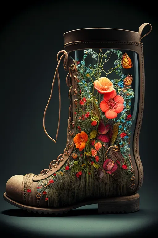 Flower Filled Shoes