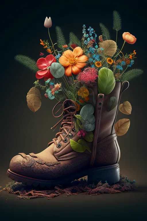Flower Filled Shoes