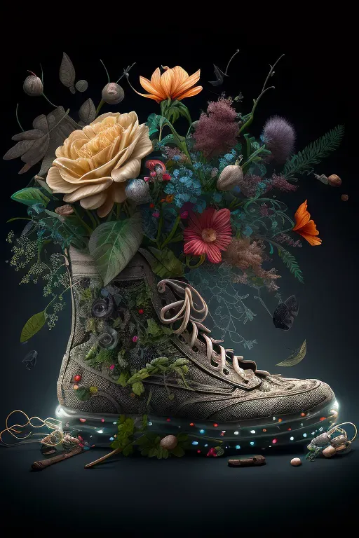 Flower Filled Shoes