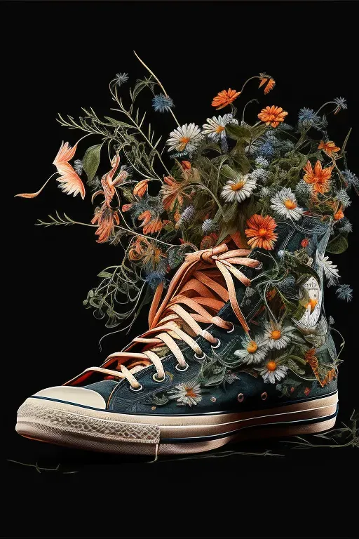 Flower Filled Shoes