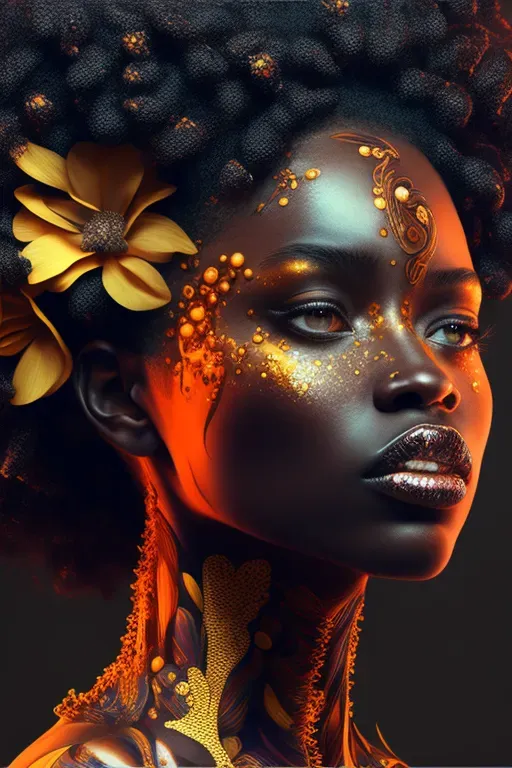 Portraits Of African American Women In Fabulous Make-up