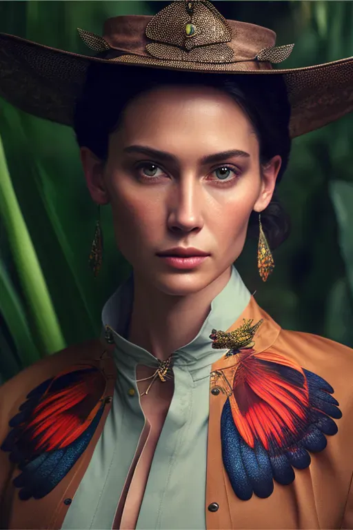 Women Portraits With Insects