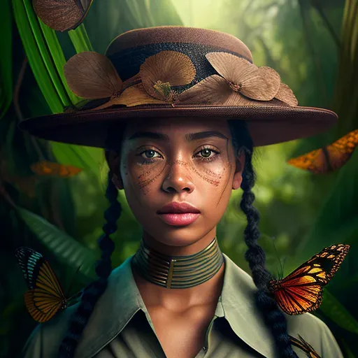 Women Portraits With Insects