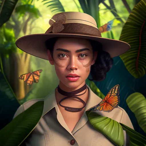 Women Portraits With Insects