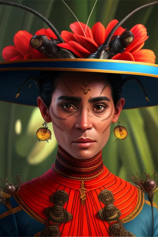 Women Portraits With Insects