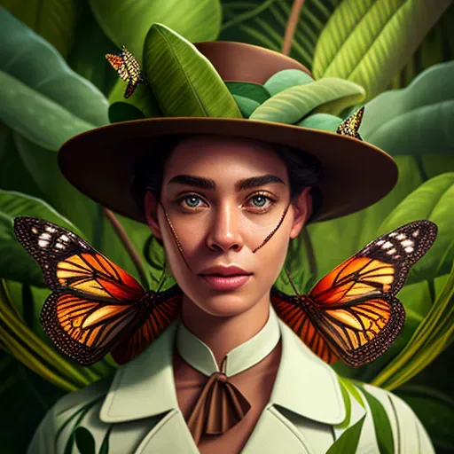 Women Portraits With Insects