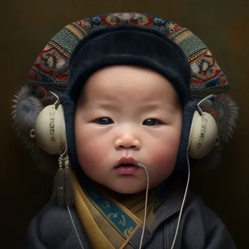 Baby Headphone Portraits