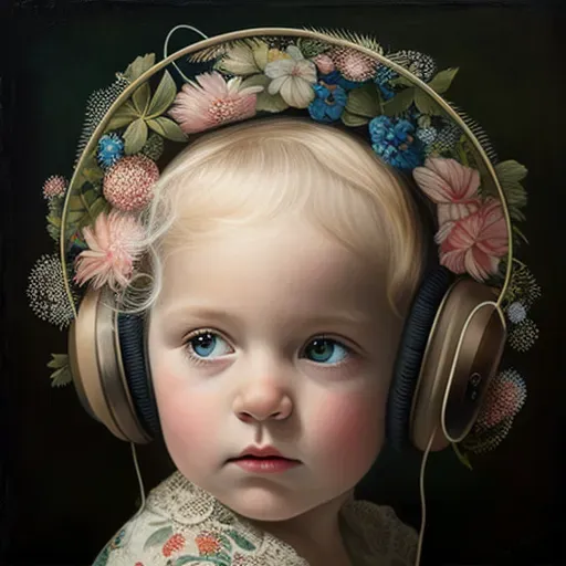 Baby Headphone Portraits