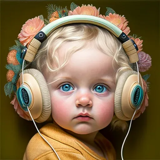 Baby Headphone Portraits