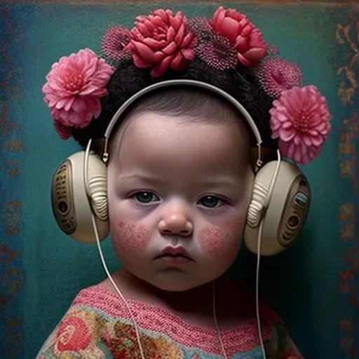 Baby Headphone Portraits