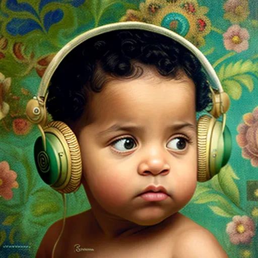 Baby Headphone Portraits
