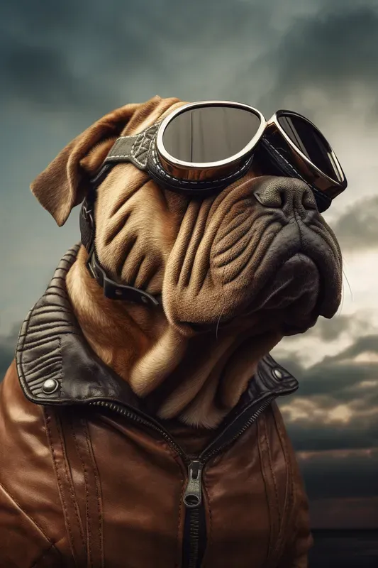 Vintage Aviator Animal Portraits