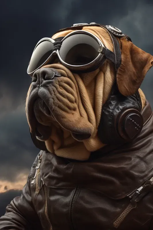 Vintage Aviator Animal Portraits
