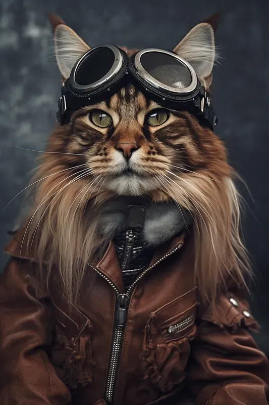 Vintage Aviator Animal Portraits