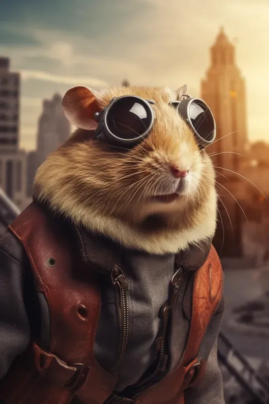Vintage Aviator Animal Portraits
