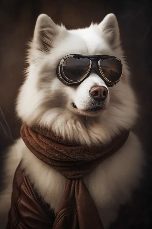 Vintage Aviator Animal Portraits