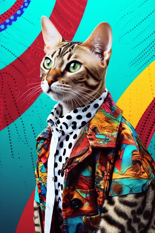 Pop Art Animal Fashionista Portraits