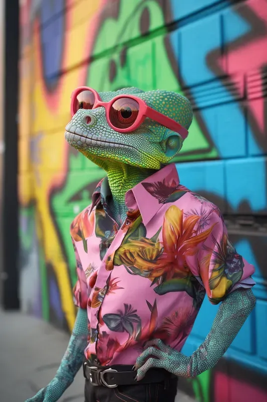 Pop Art Animal Fashionista Portraits