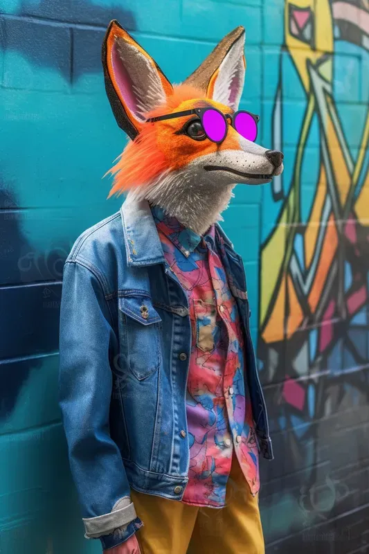 Pop Art Animal Fashionista Portraits