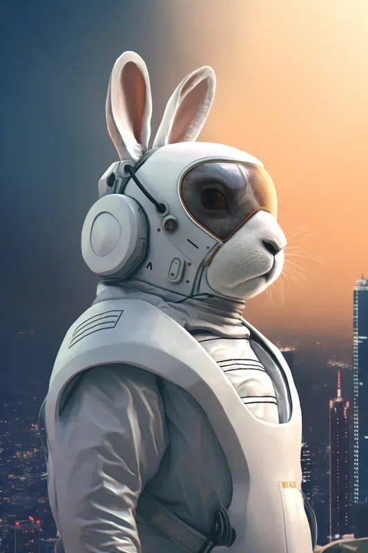 Retrofuturistic Animal Portraits
