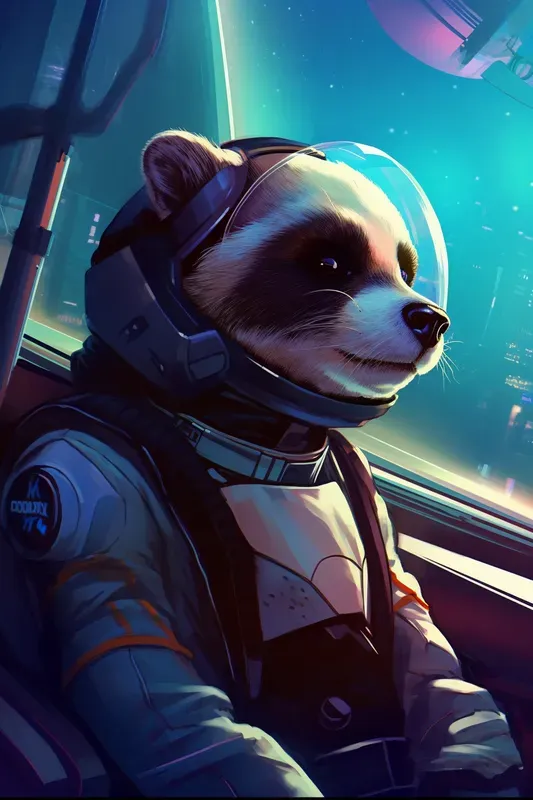 Retrofuturistic Animal Portraits