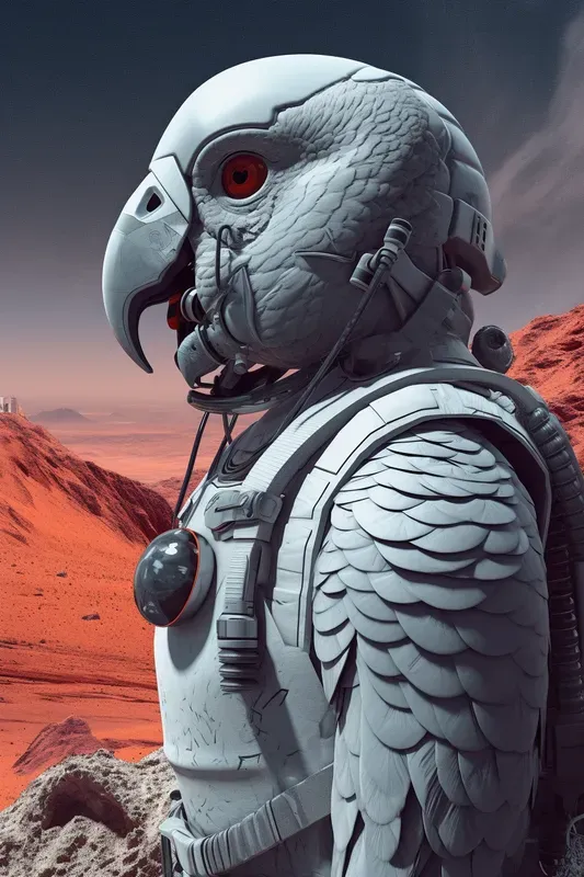 Retrofuturistic Animal Portraits