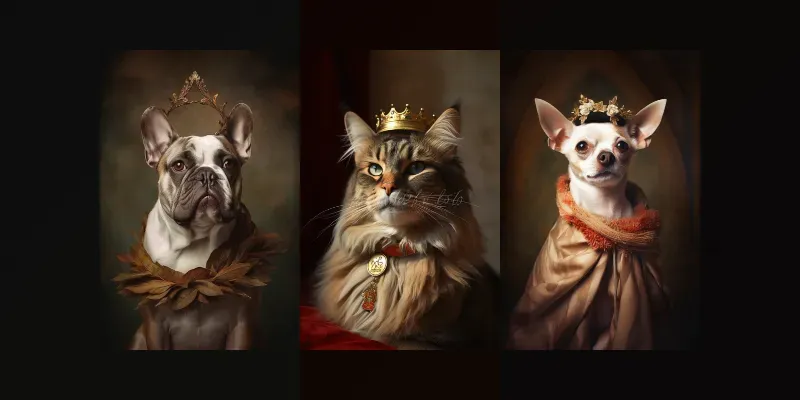 Ancient Greek-inspired Animal Portraits generated by undefined