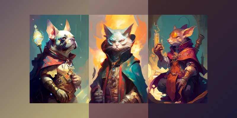 Fantasy Animal Portraits generated by undefined