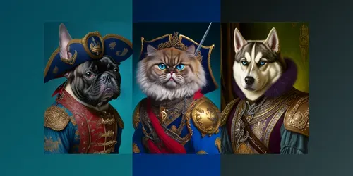 Animal Military Uniforms generated by midjourney