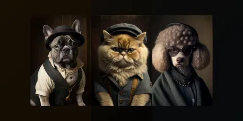 20th Century Working Class Animals generated by midjourney