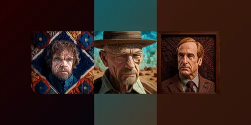 Quilt Blanket Portraits generated by midjourney