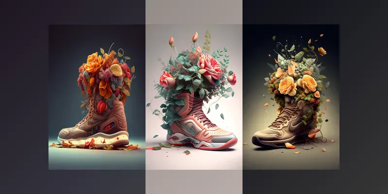 Flower Filled Shoes generated by undefined