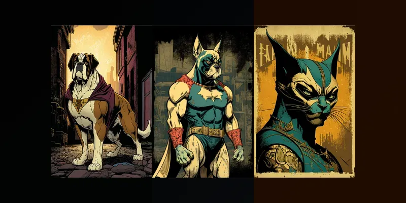 Cartoon Animal Super Villains generated by undefined