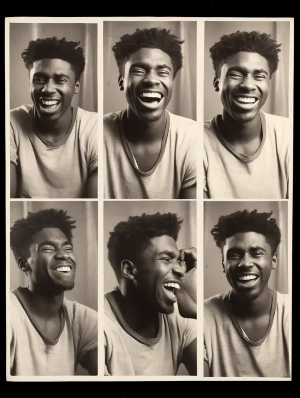 Vintage Black White Photobooth Strips