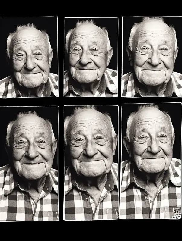 Vintage Black White Photobooth Strips