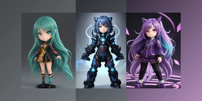 3D Chibi Character generated by undefined