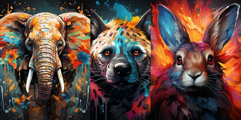 Simple Colourful Animals generated by undefined