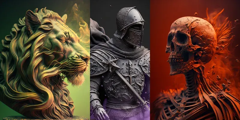 Glorious Epic Busts generated by undefined