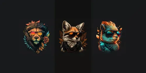 Animal Shirt Designs generated by midjourney