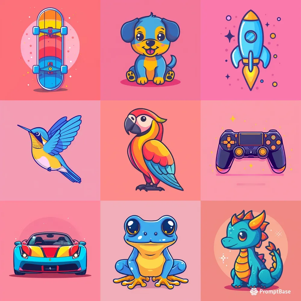 Flat Vector Illustration Cartoon Art