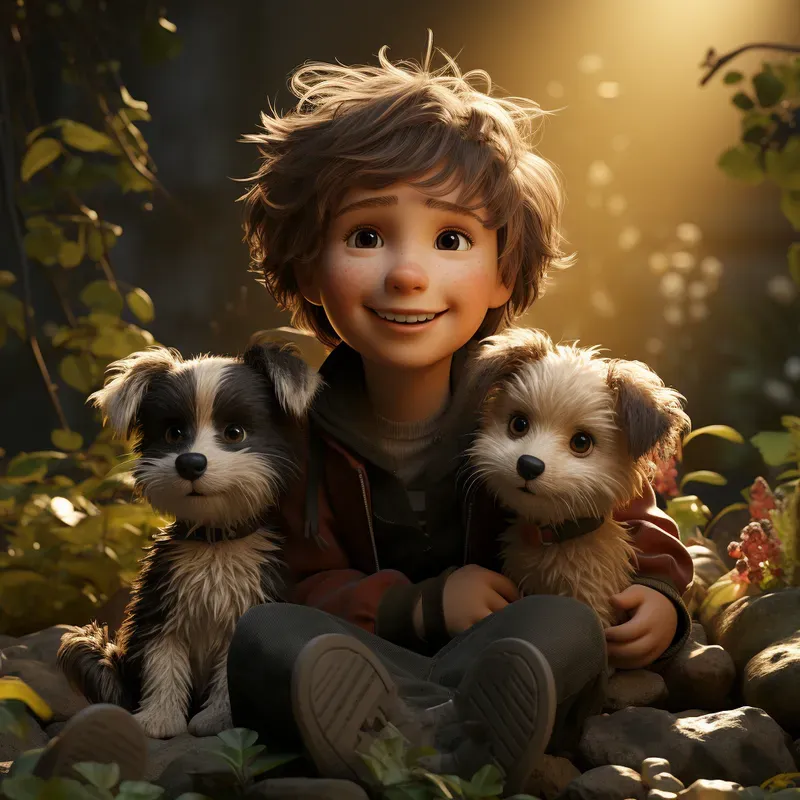Animated 3D Cartoon Scenes
