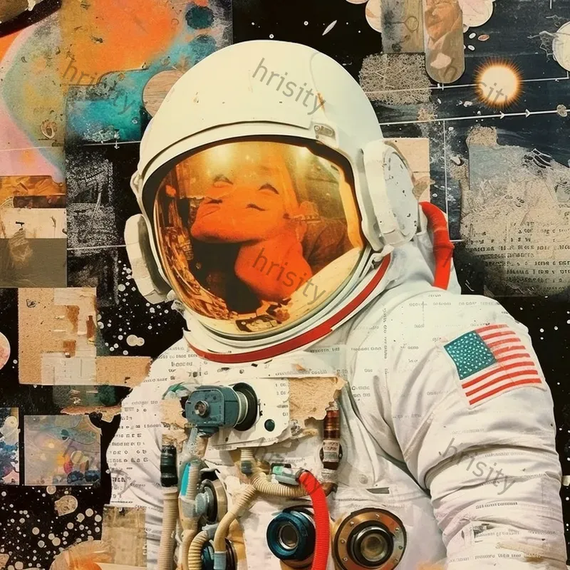 Vintage Magazine Collage Art