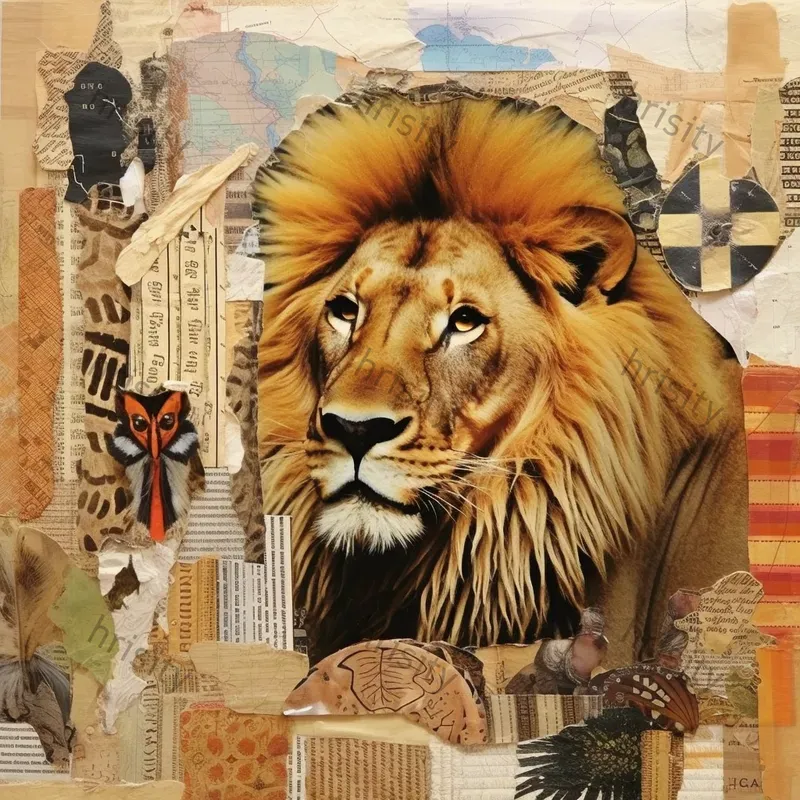 Vintage Magazine Collage Art