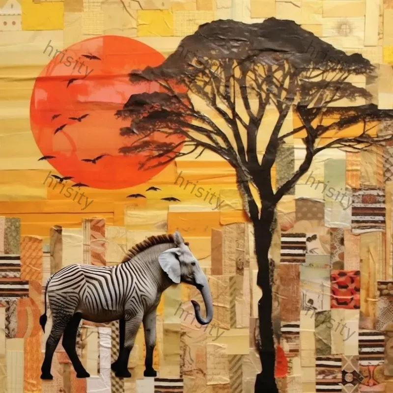 Vintage Magazine Collage Art