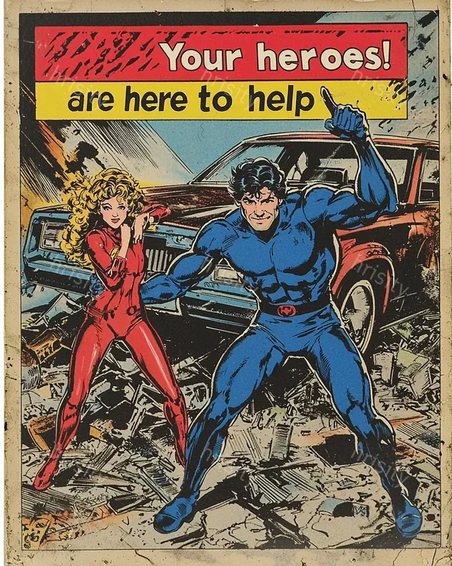 Retro Comic Book Covers