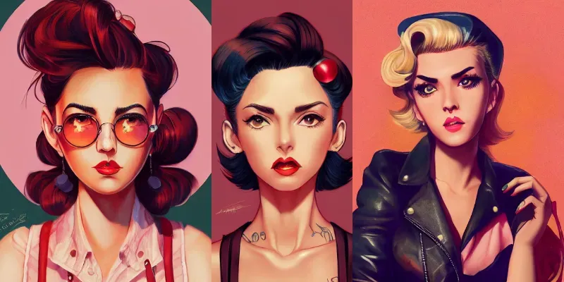 Rockabillies 1950s Avatars generated by undefined