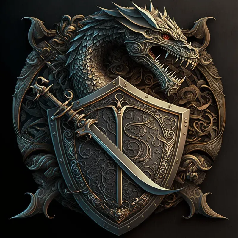 Intricate Metal Animal Emblems