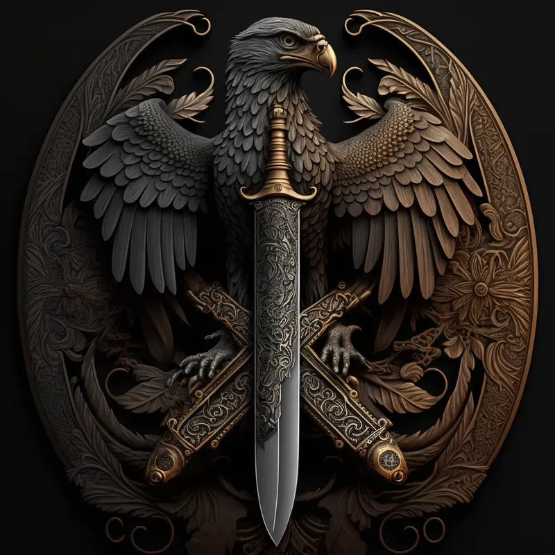 Intricate Metal Animal Emblems